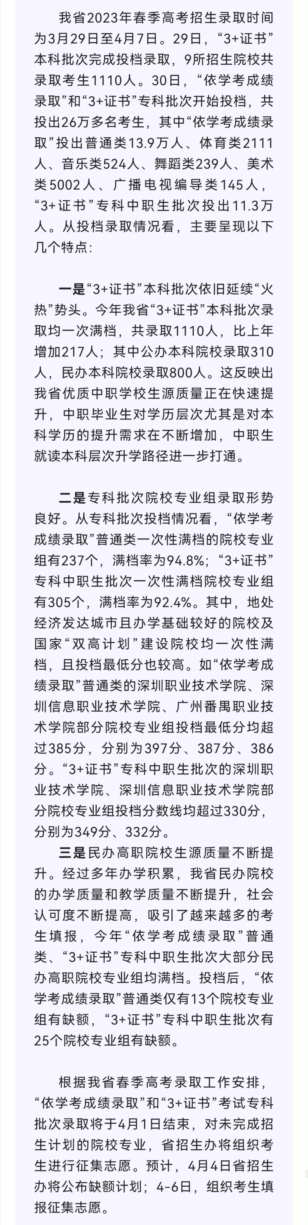 2023广东学考录取分数线由低到高,广东2023各大学投档线及位次