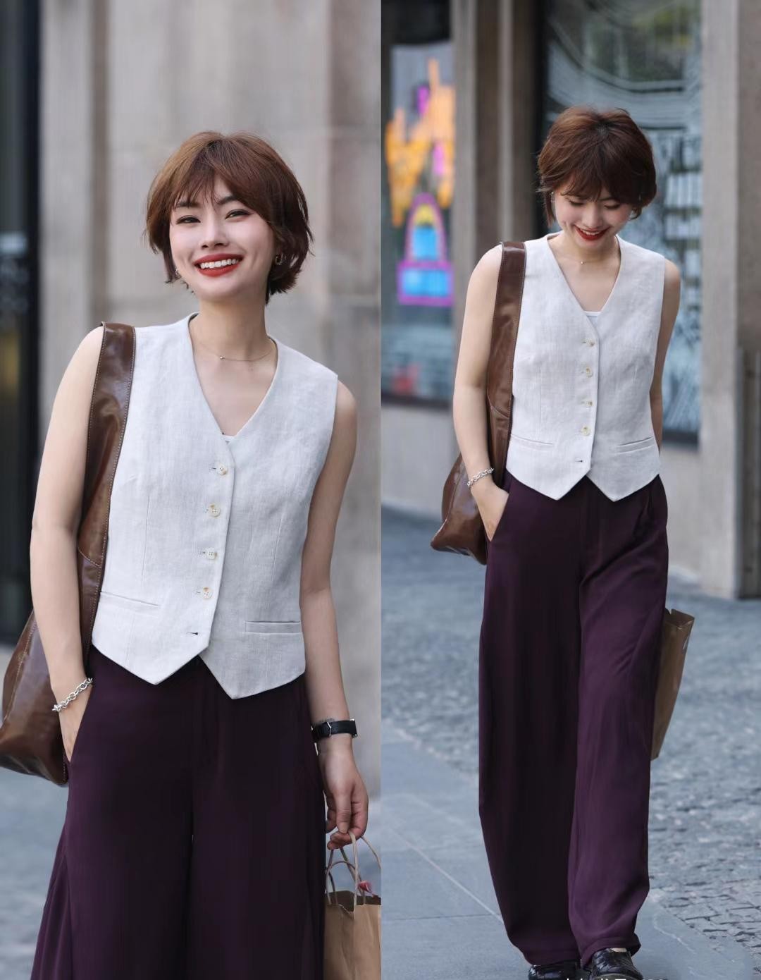 超美黑白色系穿搭教你穿出时尚感,黑白色搭配怎么搭亮色才有高级感