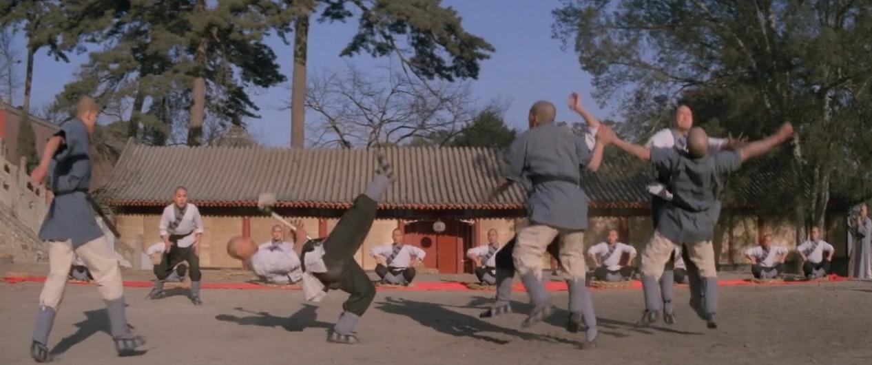 李连杰与黄秋燕电影少林寺,李连杰黄秋燕南北少林