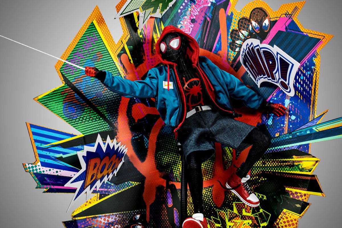 3头雕2套衣服，这个小黑蛛太好玩了：HotToys平行宇宙版迈尔斯