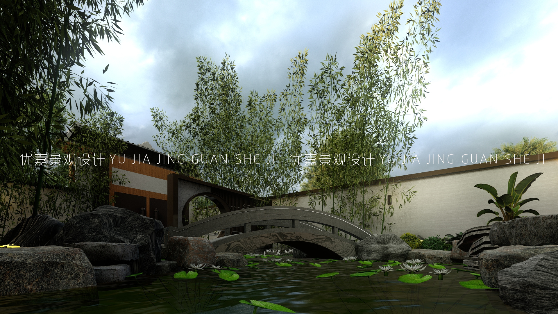 中式禅意庭院效果图,中式禅意小庭院效果图大全