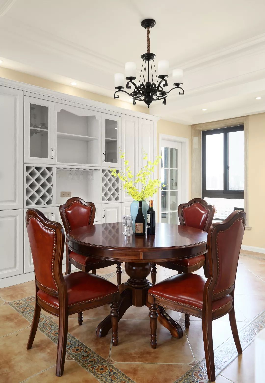 美式复古蓝色装修效果图,极简的美式复古风格