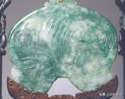 小摆件真漂亮,真正的老翡翠摆件