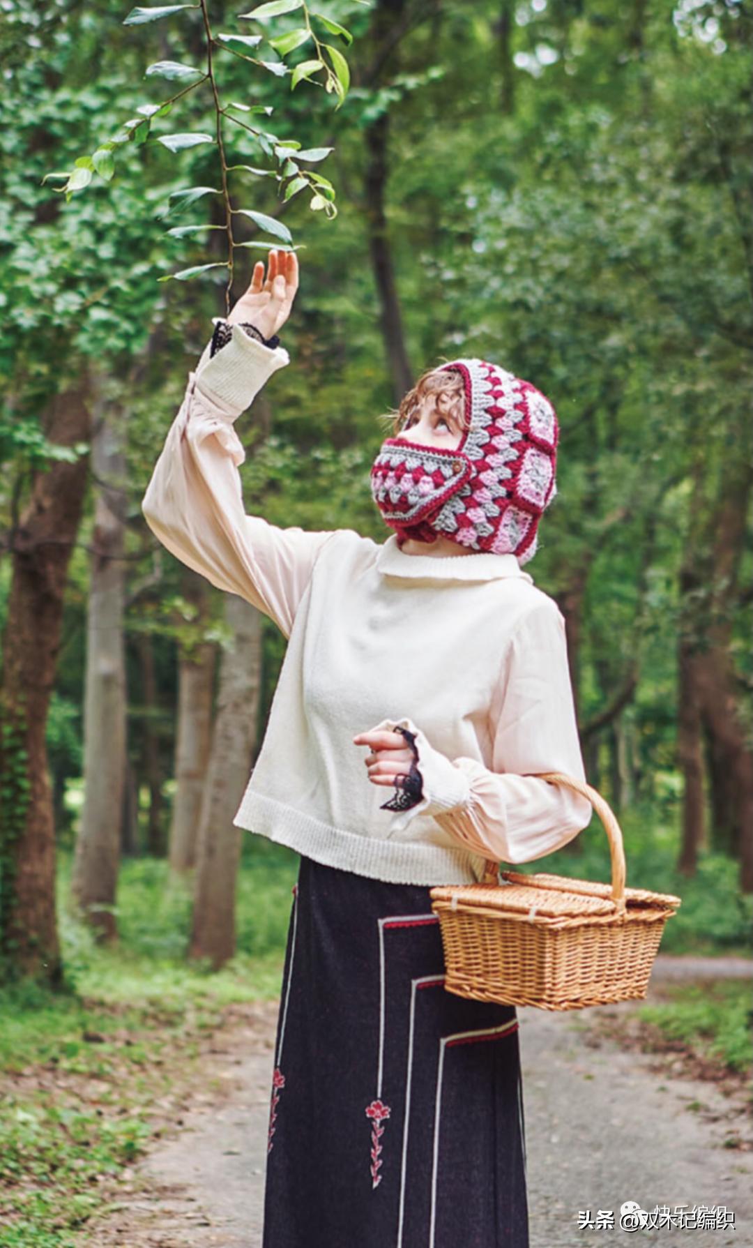 阿芳钩织漂亮的祖母方格帽子,祖母方格帽子图片大全