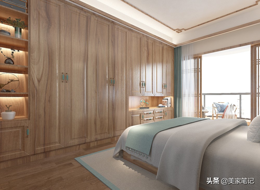 别墅新中式原木色禅意茶室背景,新中式原木色禅意风格装修效果图