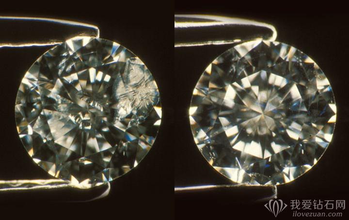 钻石破损可以鉴定吗,钻石瑕疵的位置影响价格