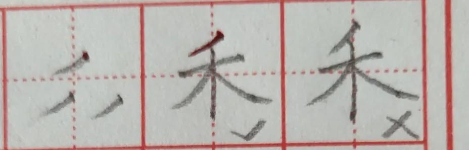 撇捺组合不同位置书写规律,撇捺的笔画顺序正确写法