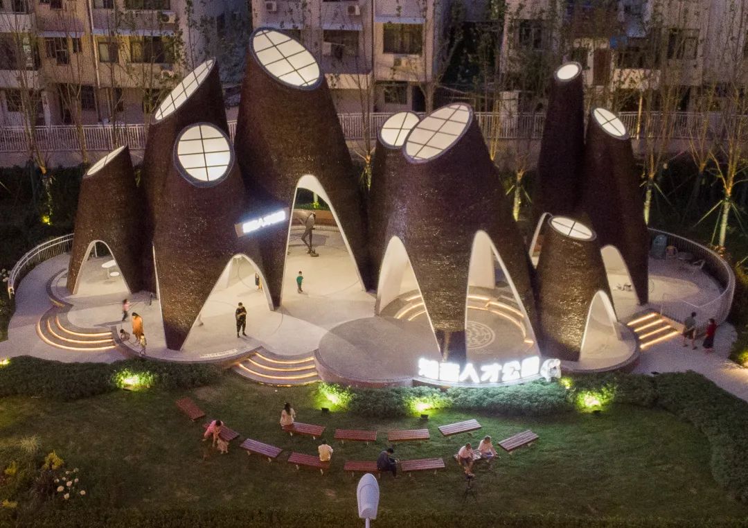 口袋公园生态美景,口袋公园小景观