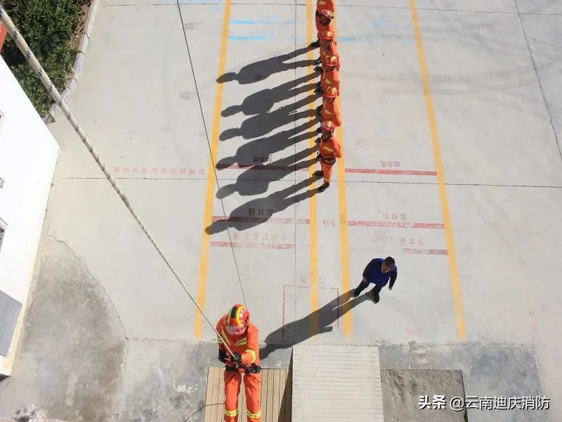 第四批新训系列报道三：组织开展8字环下降及制动操