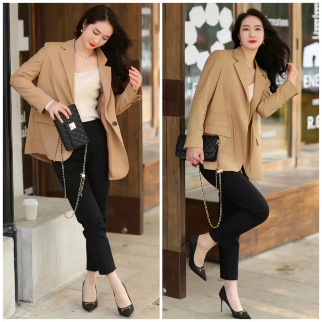 男士卡其色西装配什么裤子好看,卡其色裤子可否搭奶黄色西装