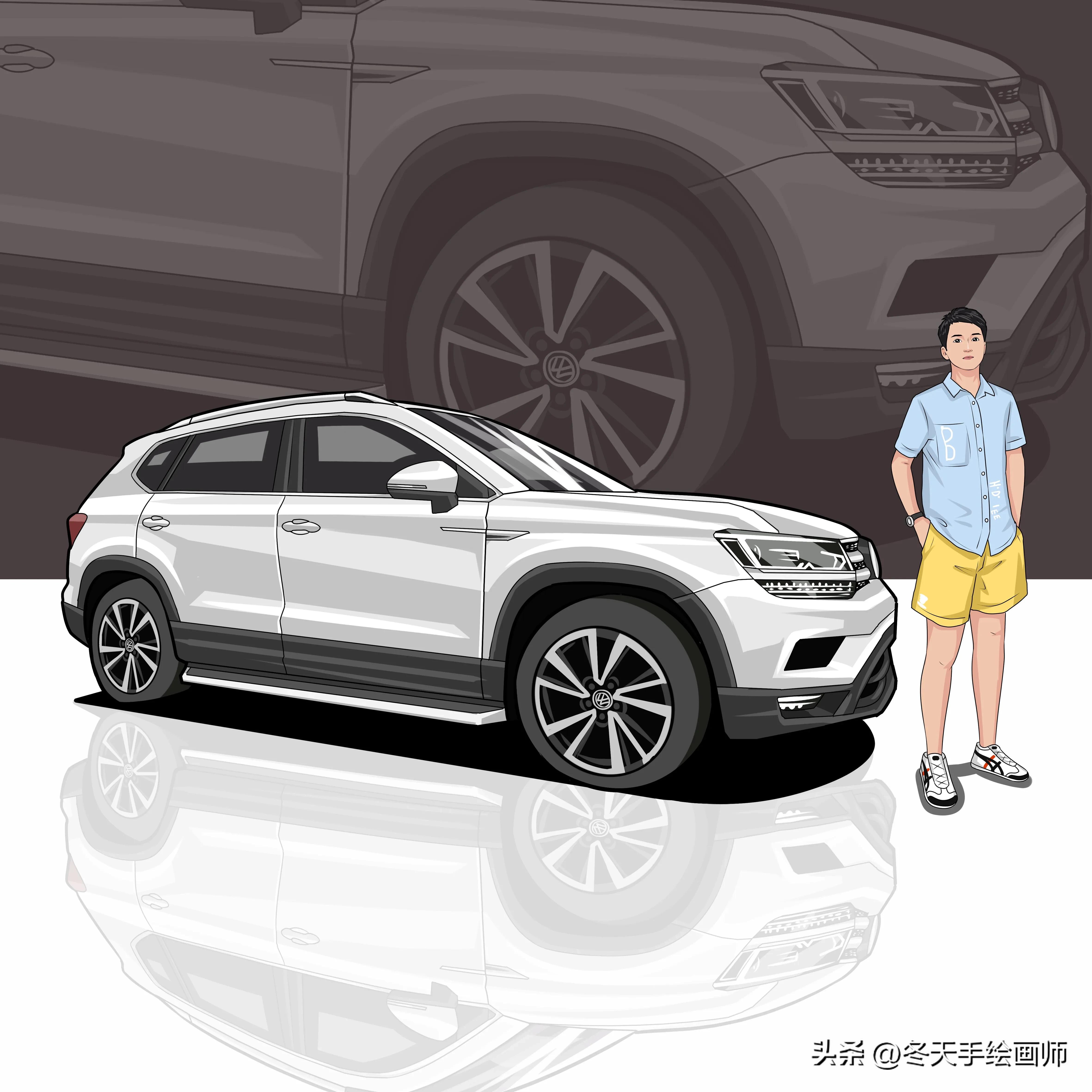 汽车漫画头像,汽车漫画头像图片定制