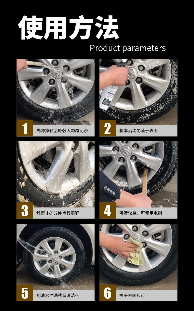 轮胎轮毂清洁剂aika,轮毂轮胎清洁剂怎么使用
