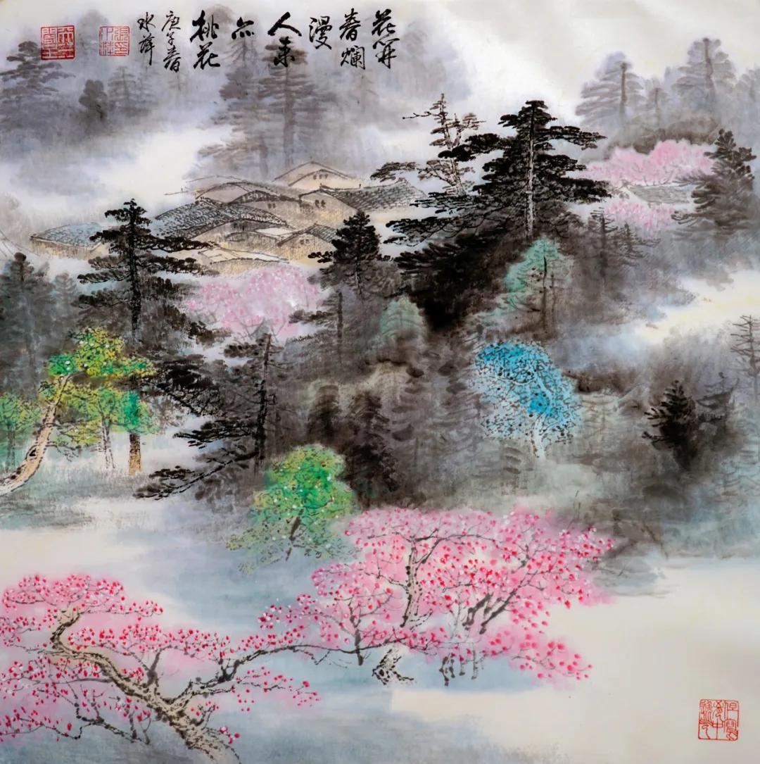 水墨画用什么诗词来表现,水墨画人间百态