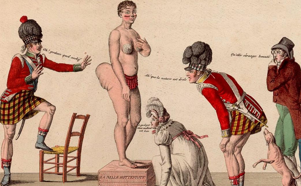 南非女孩巴特曼:因巨臀被白人骗到欧洲做展览,死后200年间成标本