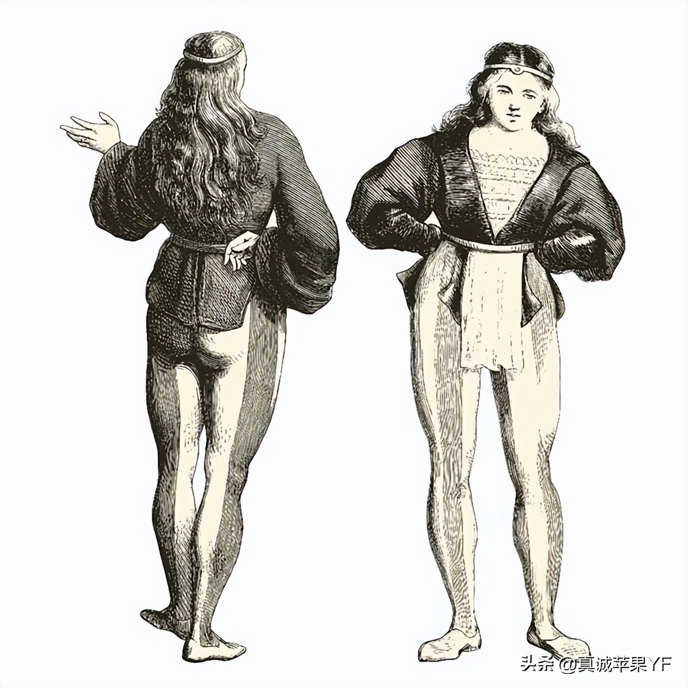 中世纪宫廷小丑装,中世纪小丑