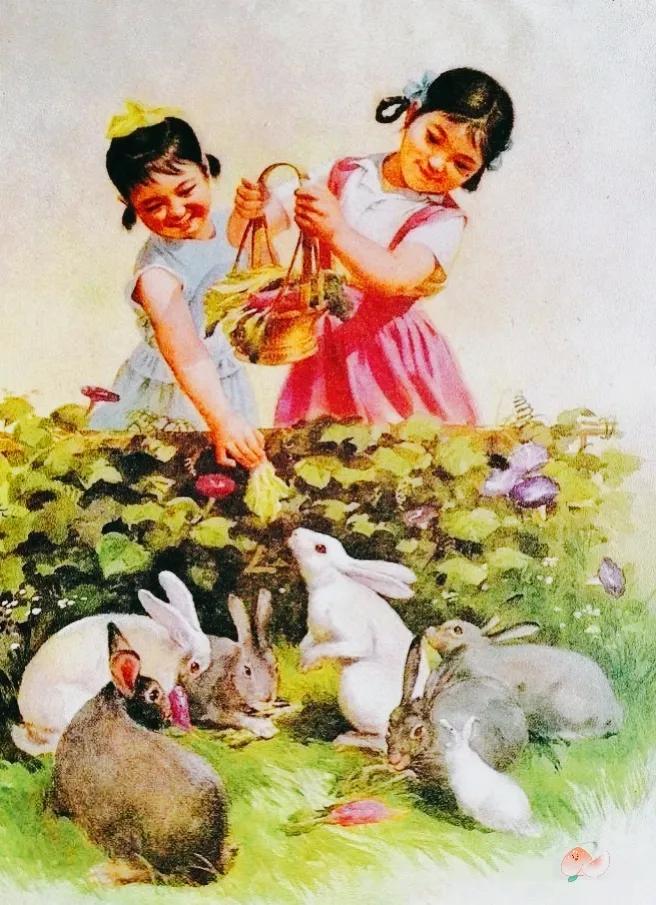 画关于兔年的年画,以兔年为主题的兔年年画