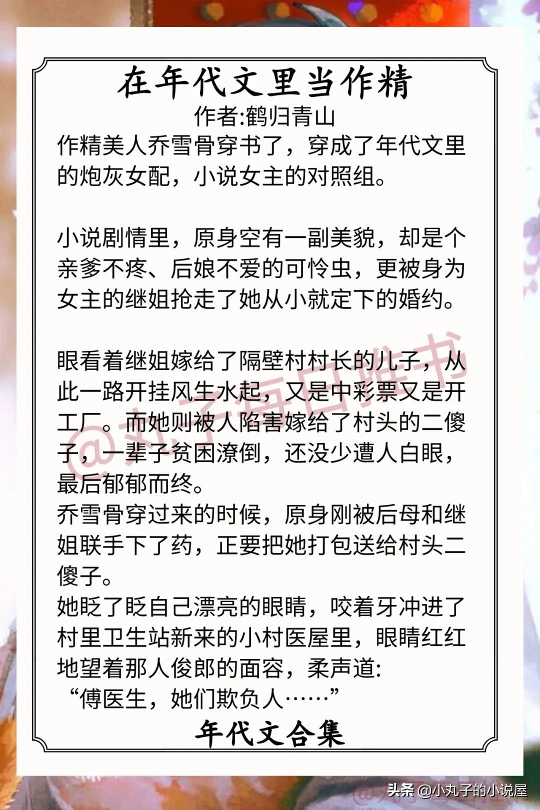 强推年代文合集十四,年代文高质量推荐后妈