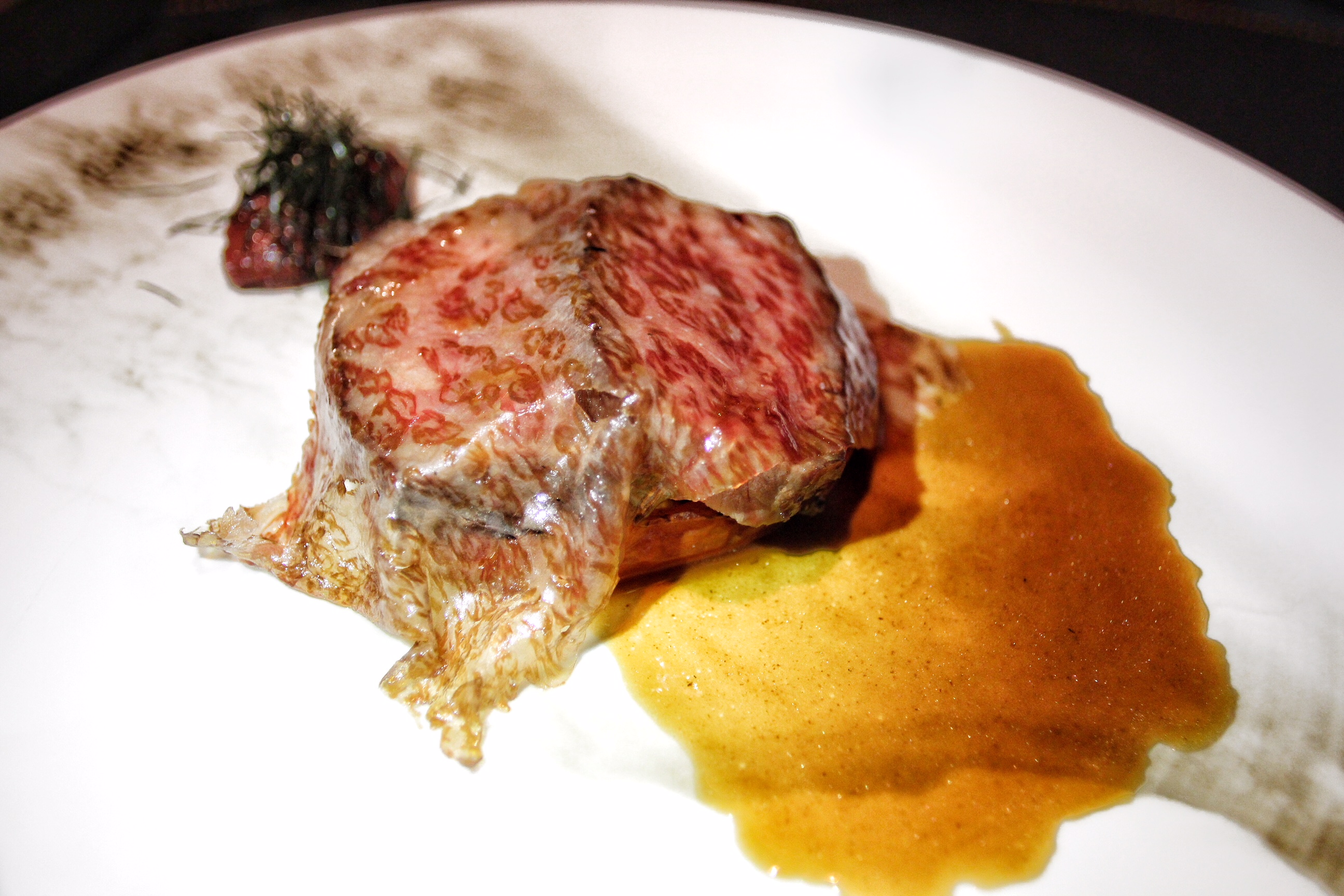 在香港的米其林餐厅用餐,在香港的豪华正餐