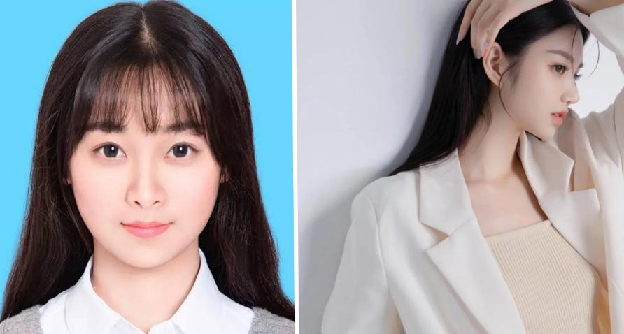 大学生艺术照欣赏,大学生艺术照和一寸照对比