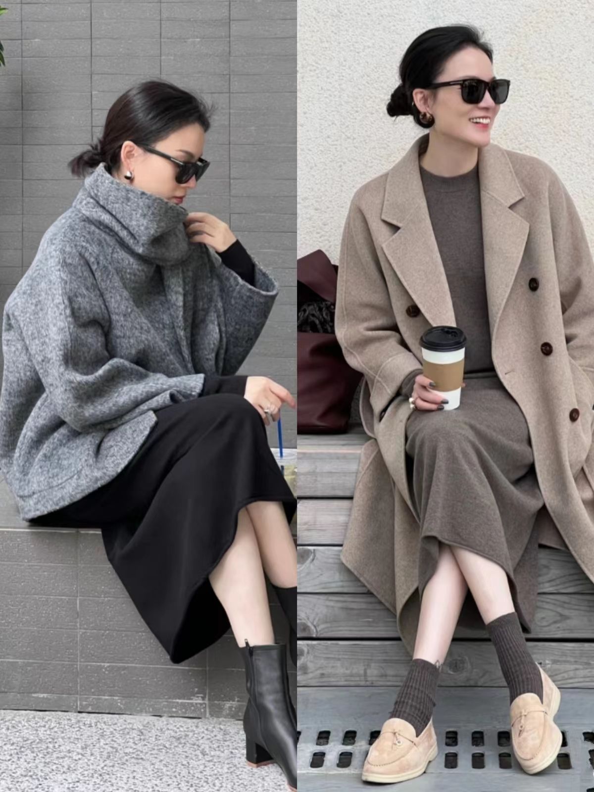 春节这样照着穿气质时尚又减龄,这才是冬天该有的穿着