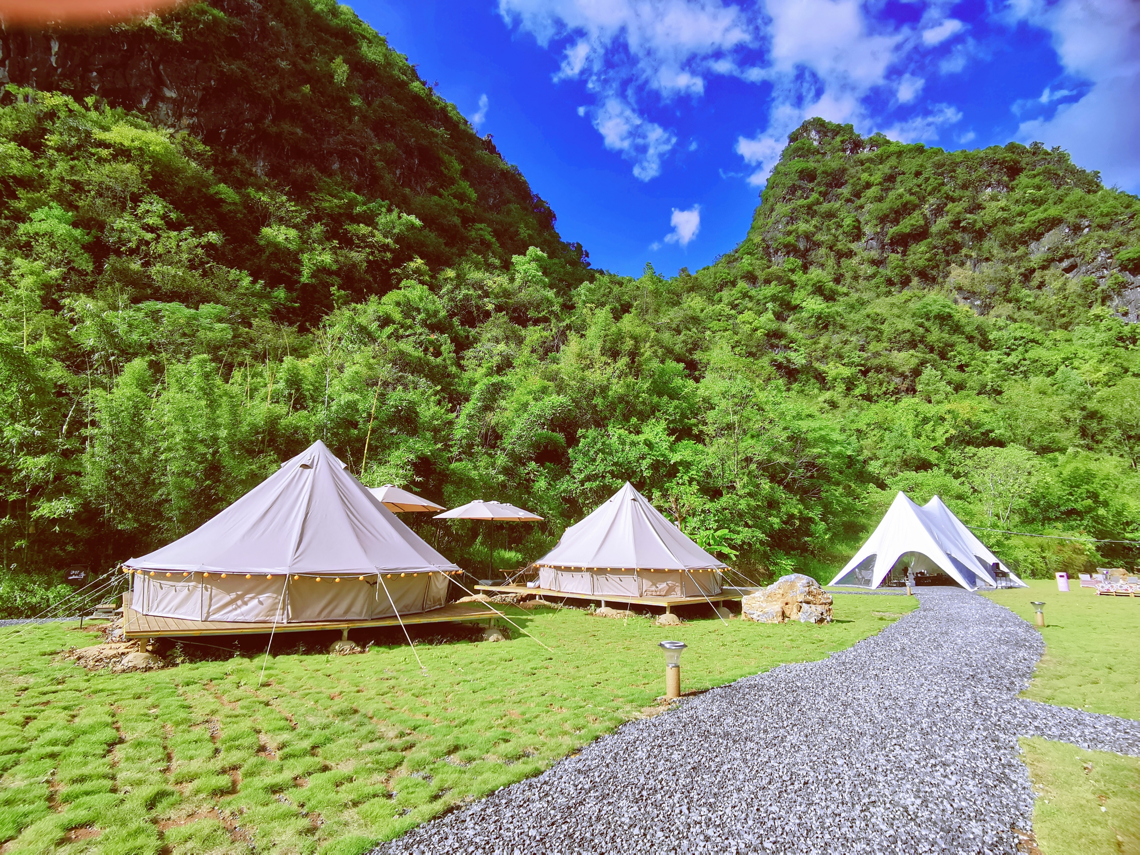 清远英德峰林晓镇精品露营地,清远英德湖畔野奢露营