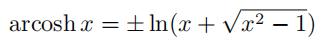 反双曲函数和反三角函数,双曲三角函数的值是什么