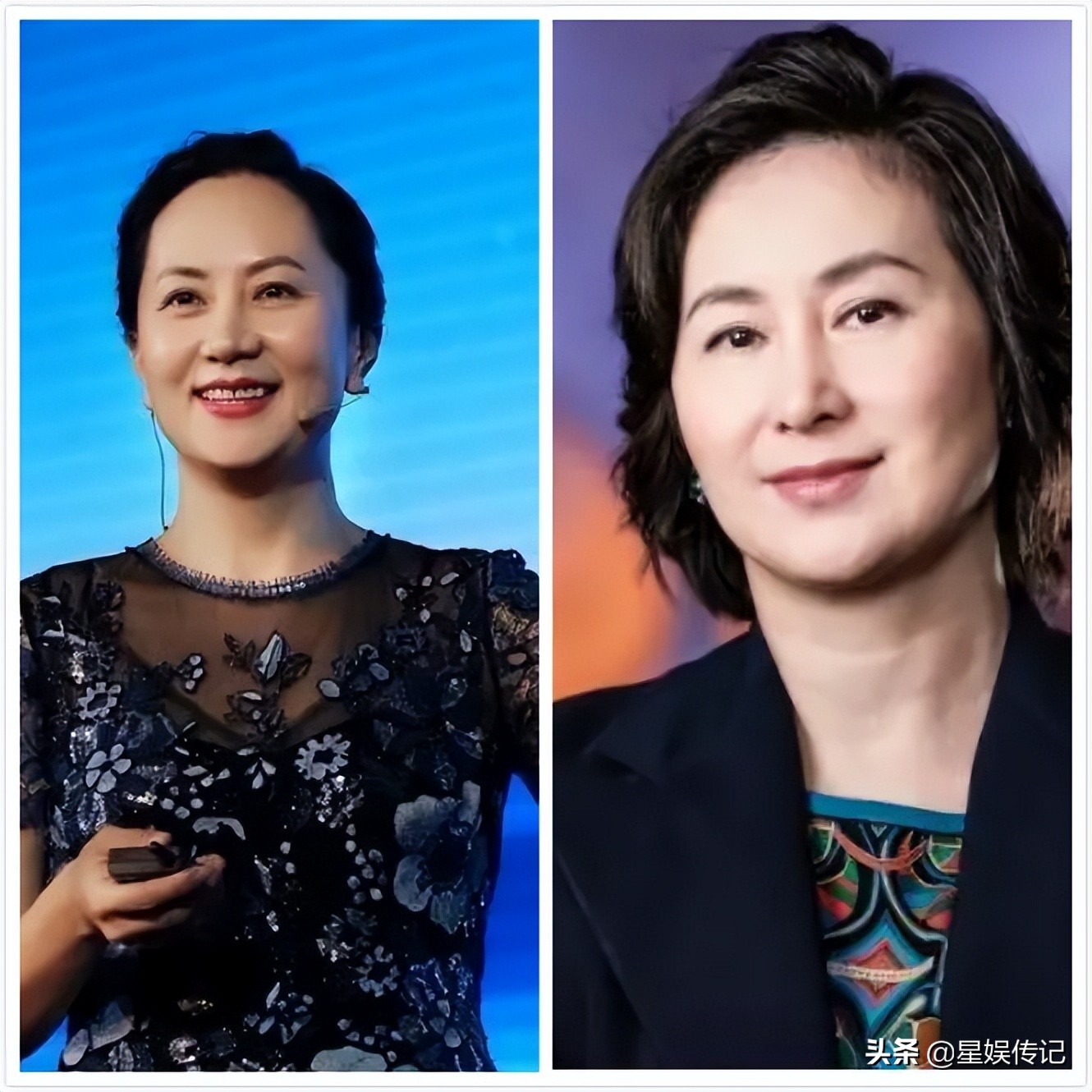 何超琼和孟晚舟面相像惊人相似，顶级富豪的皮囊都千篇一律？