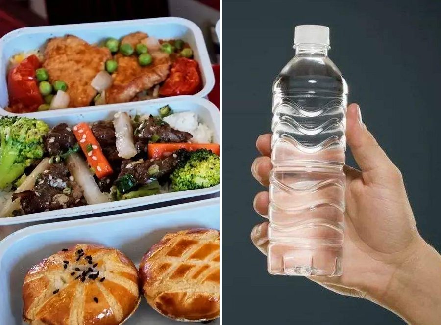 美国飞机餐,看美国飞机