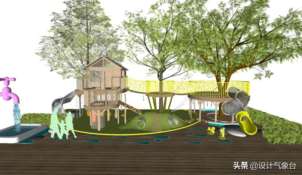 滑梯儿童房间小空间设计,室内儿童游乐场如何设计