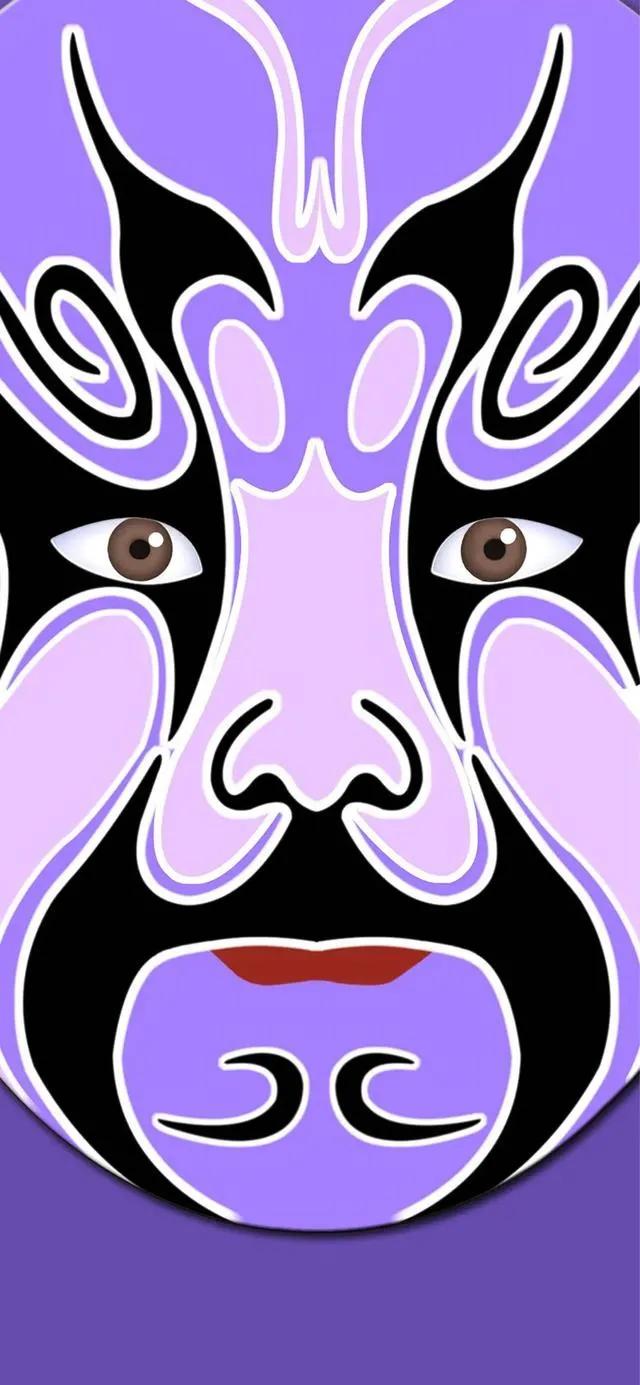 p30壁纸高清京剧脸谱,国潮京剧脸谱卡通壁纸