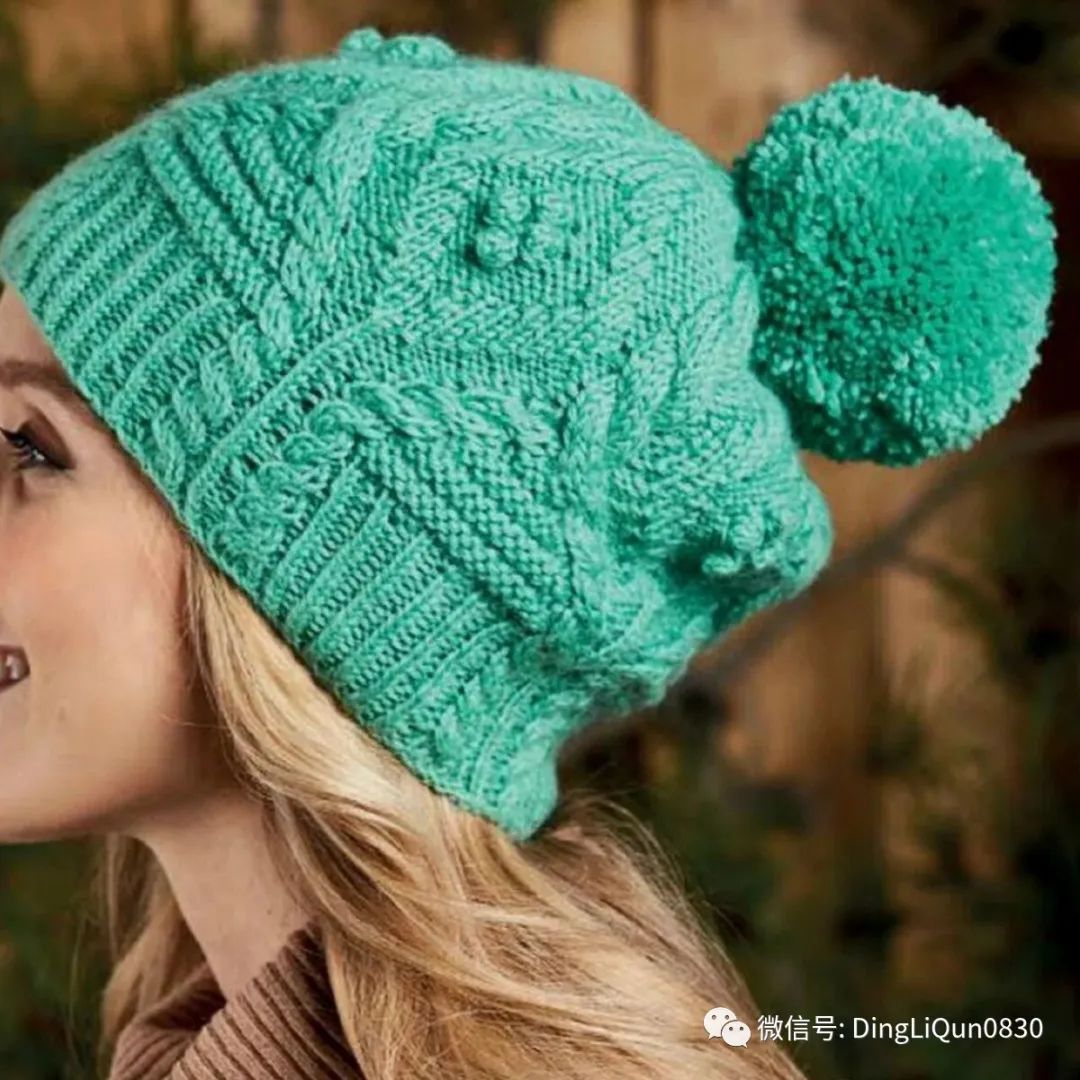 钩冬天帽子图解,冬天针织帽子的织法