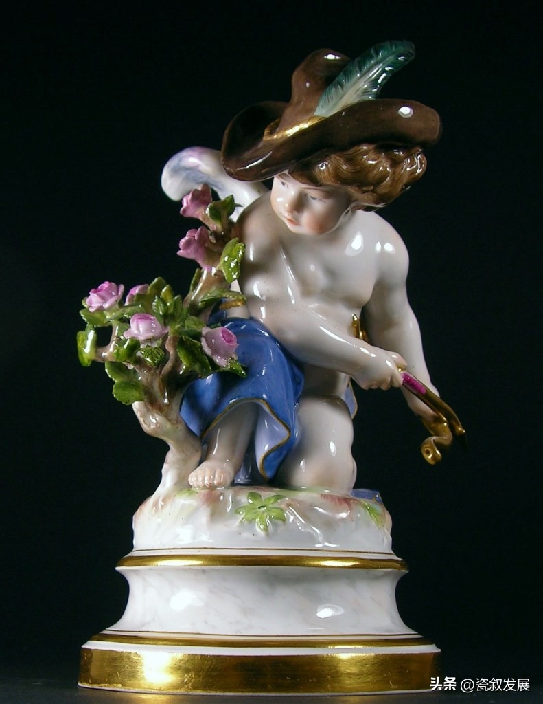 欧洲瓷器之祖-梅森Meissen制瓷厂-爱神丘比特“爱”主题瓷塑（1）