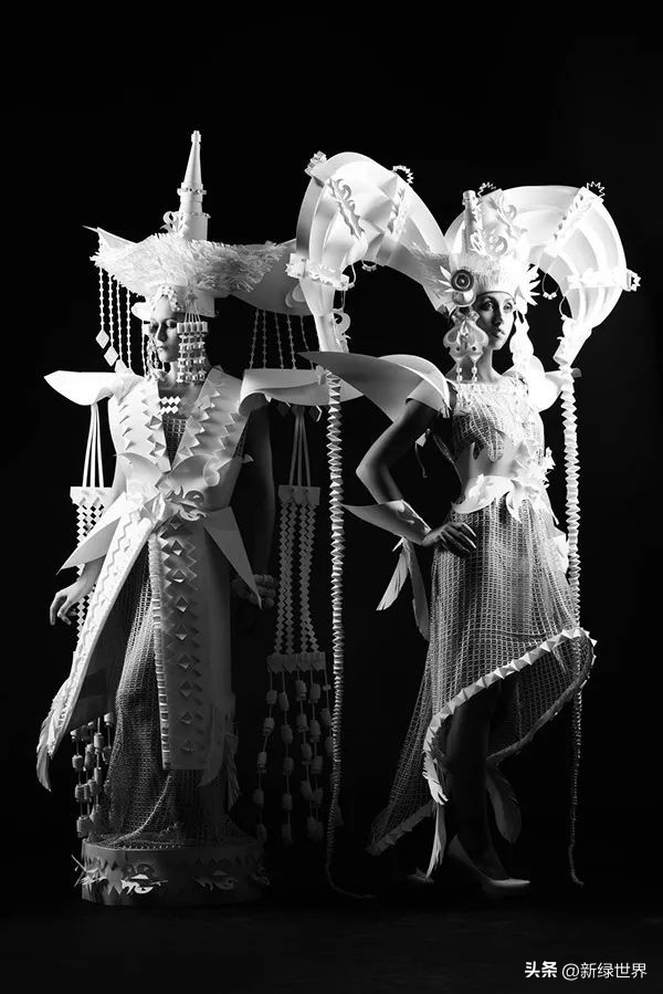 纸艺作品绘画,千变万化的纸艺术作品