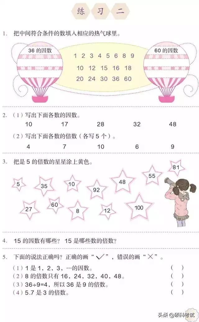 五年级下册数学电子课本的预习,人教版五年级下册数学目录2022