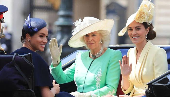 卡米拉气质逆袭不输戴安娜,卡米拉微笑回应凯特