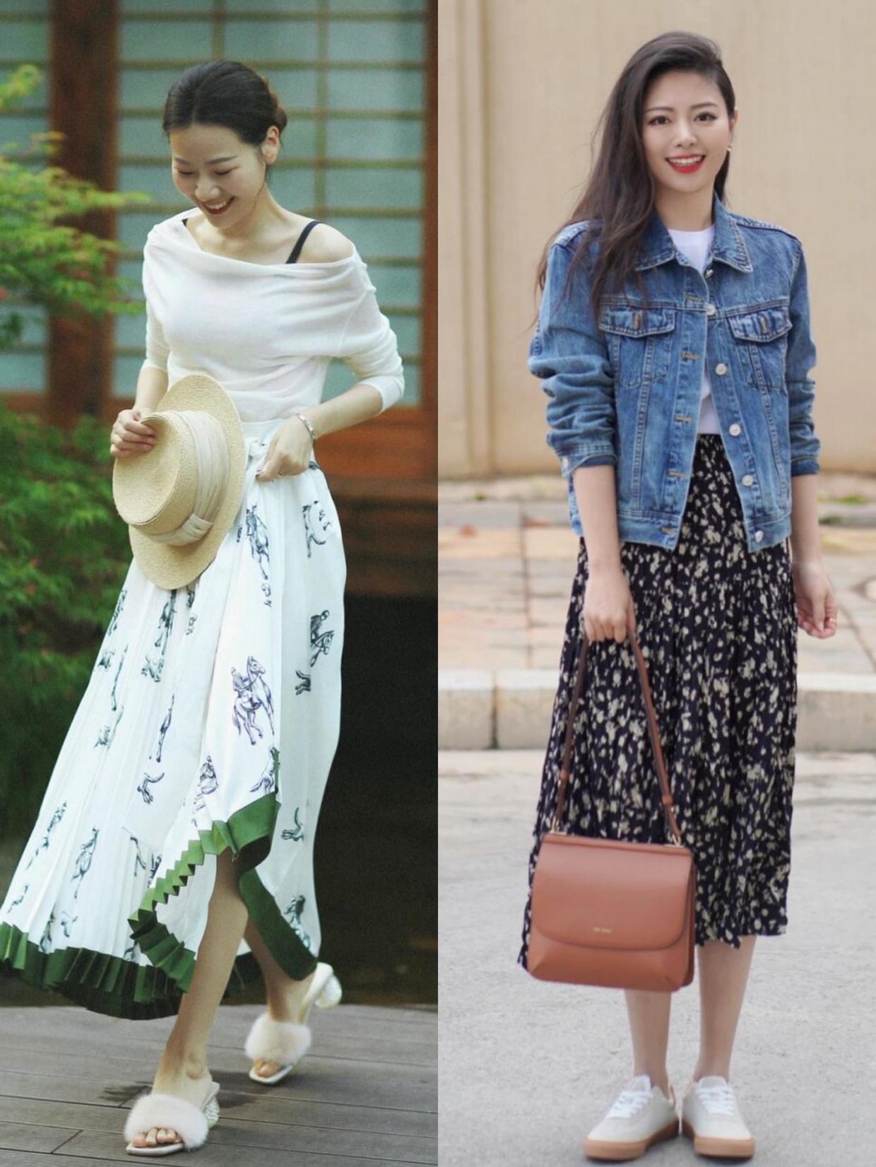 今夏最新流行半身裙,时髦半身裙让你满满的少女感