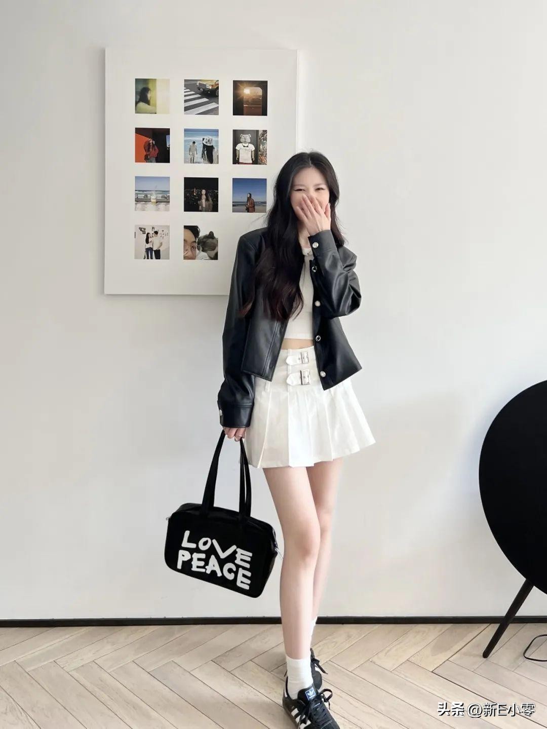 早春oversize皮衣,春装大码外套胖mm早春皮衣