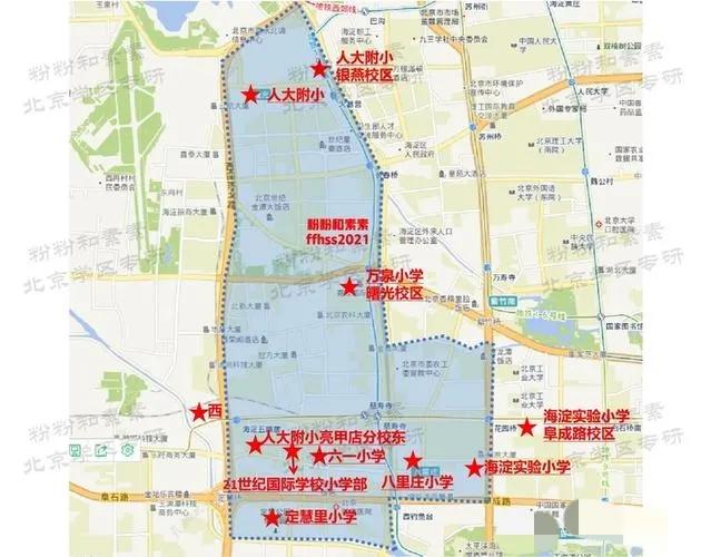 八里庄学区小学初中,八里庄学区对口学校