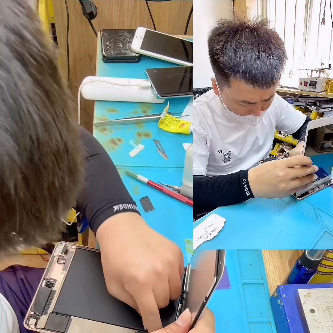 ipad平板电脑换屏教程,苹果平板5代ipad外屏