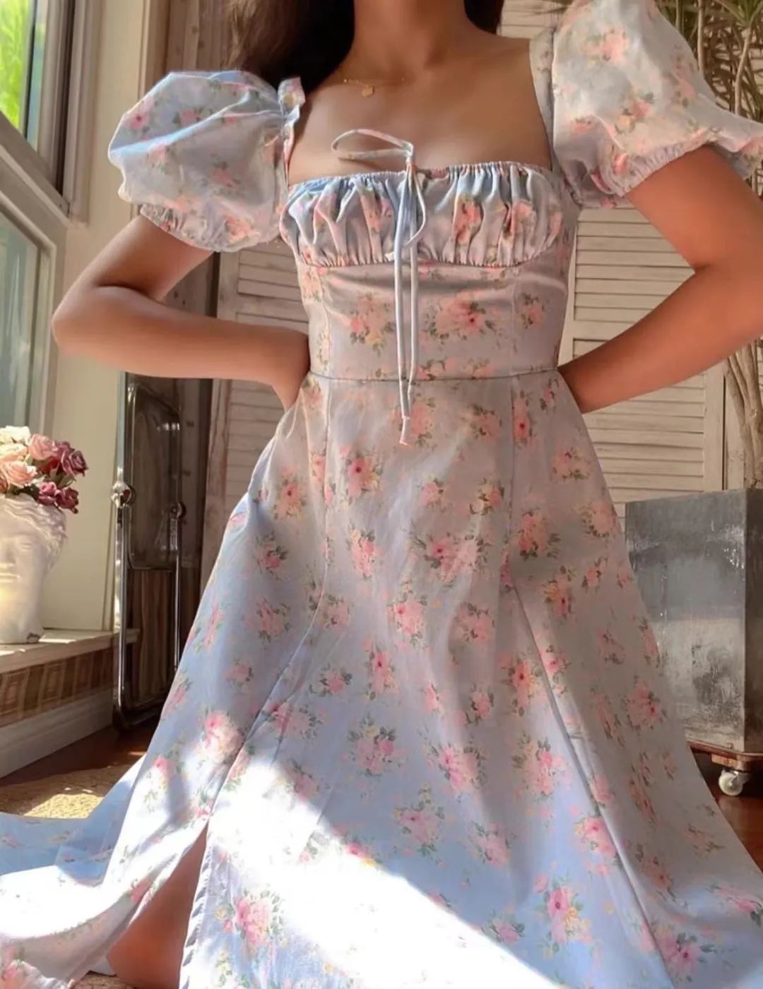 155微胖小个子连衣裙500多的,155微胖女生连衣裙2件套小碎花