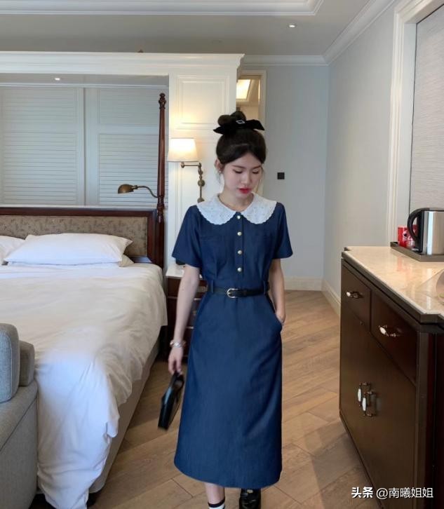 夏天时尚新款牛仔裙,牛仔裙春夏炸街时尚减龄