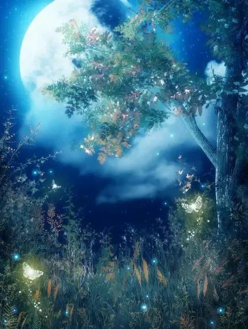 江上清风与山间明月图,惟江上之秋风与山间之明月意思