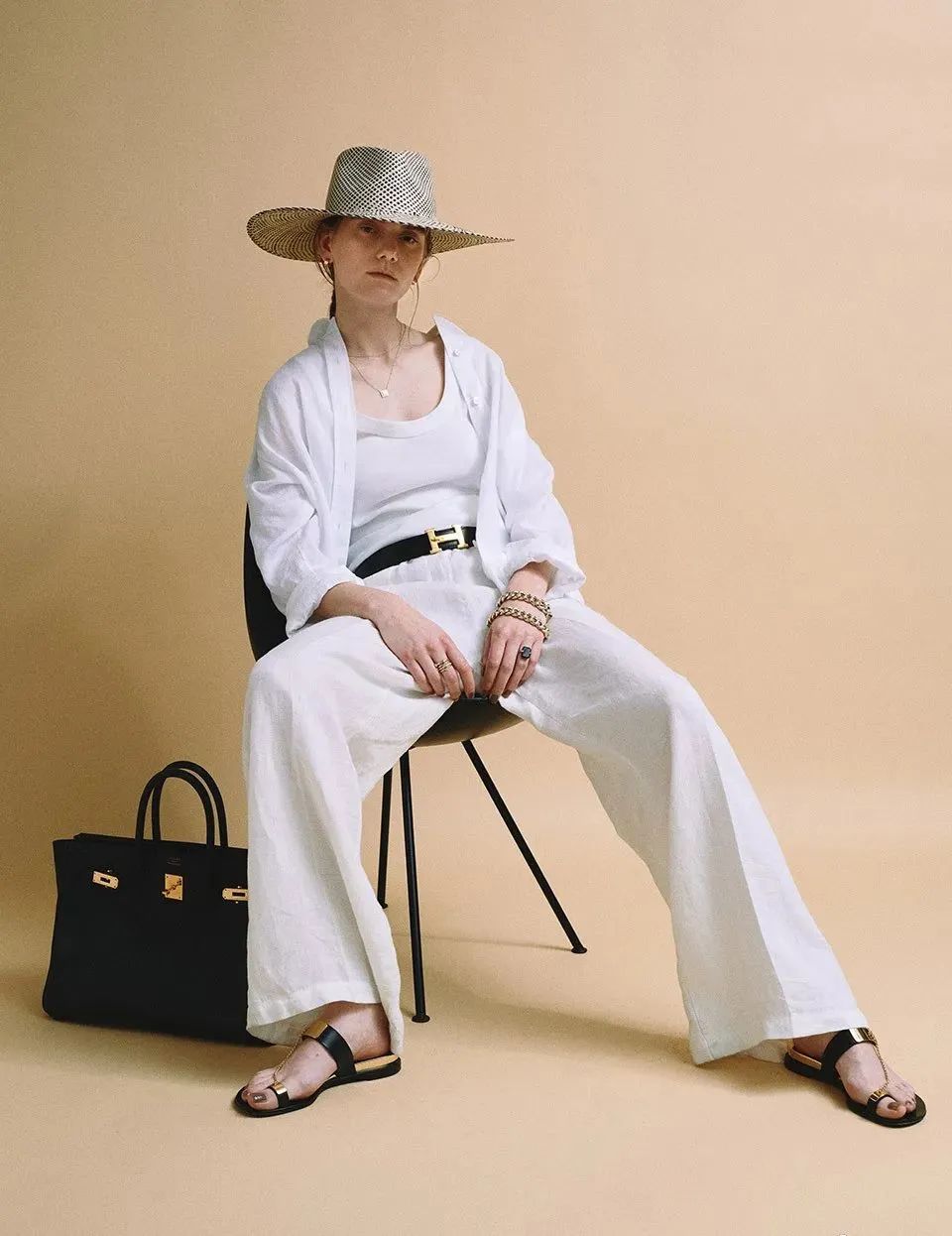 一年四季窄版阔腿裤穿搭,吊打穿搭一整套