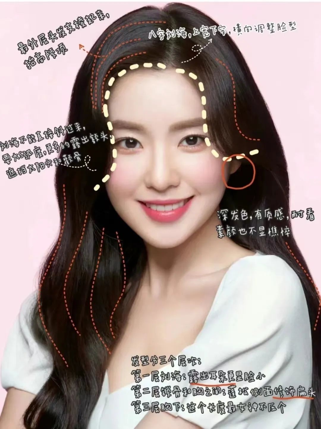 适合长脸窄的过新年发型,又可爱又不显脸大的披着头的发型