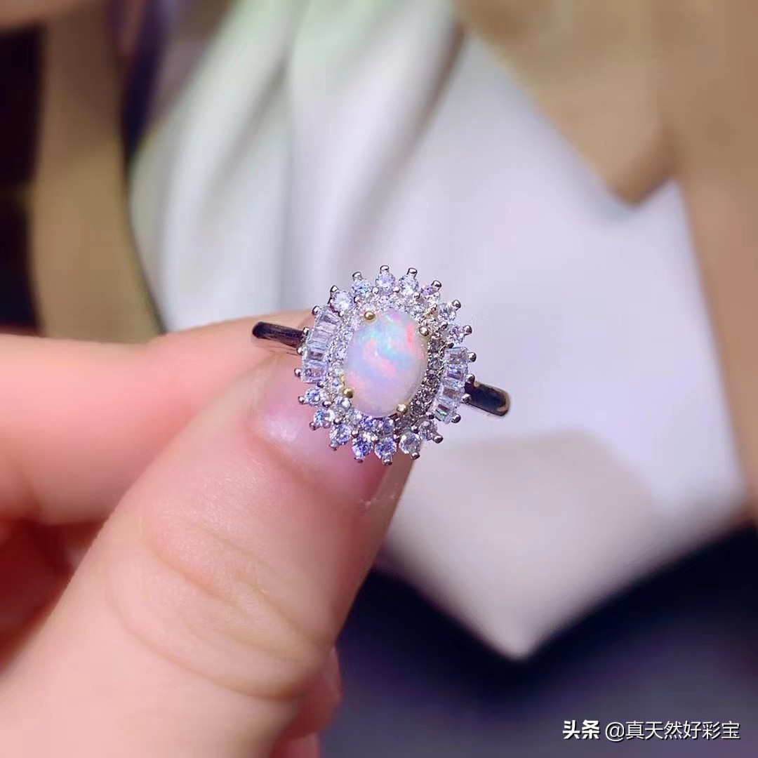 什么样的天然澳宝欧泊戒指好,欧泊戒指银s925