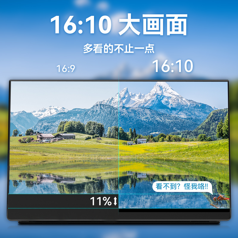 EHOMEWEI推出16寸超4K便携显示器，16：10量子点技术，触控+笔触