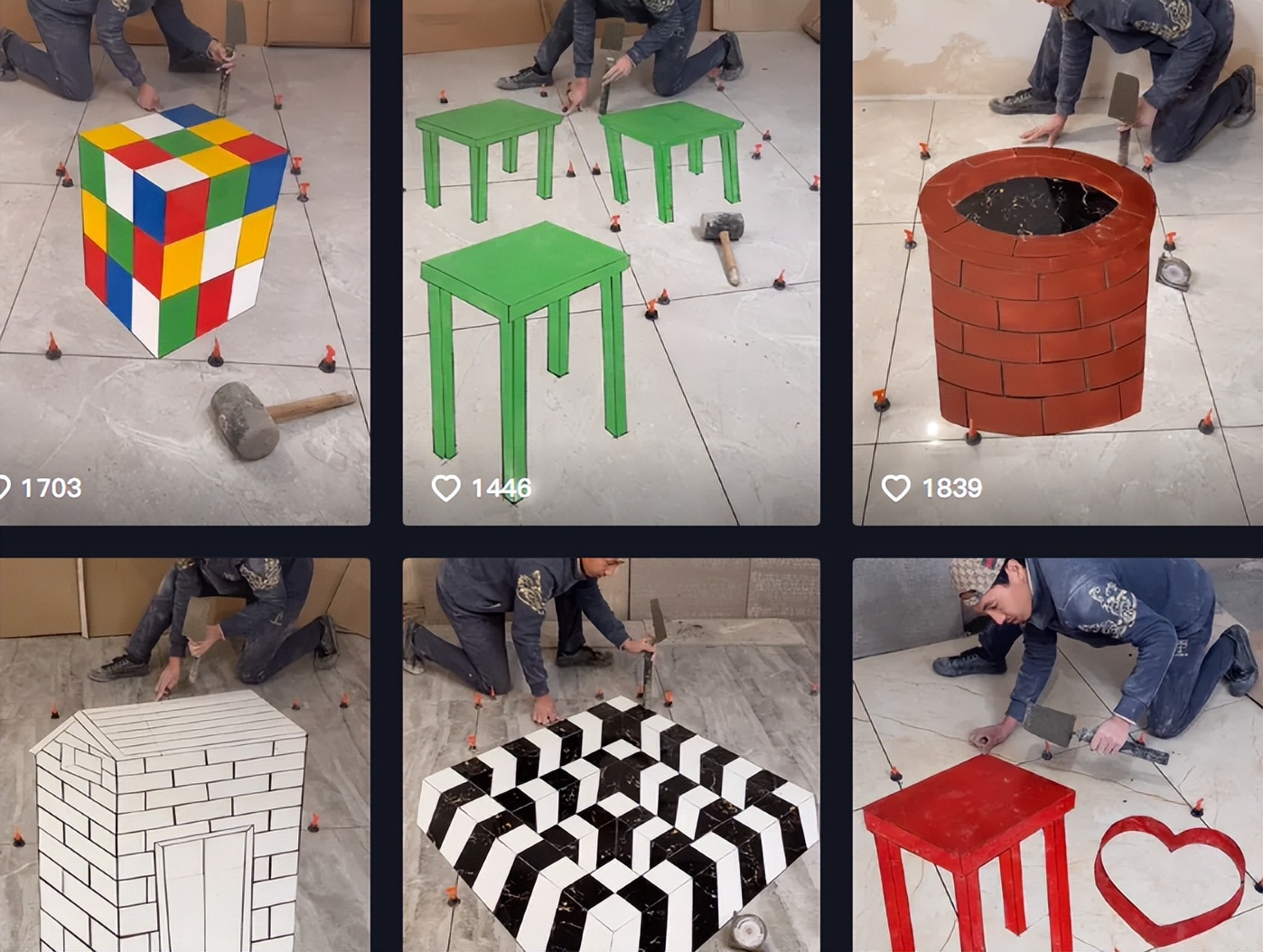 小安哥花式铺瓷砖,小安哥花式贴砖