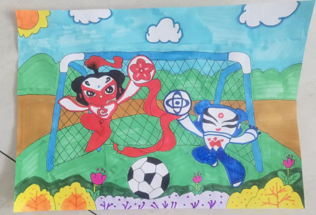 第八届儿童美术作品大赛,临沂小学生非遗主题绘画