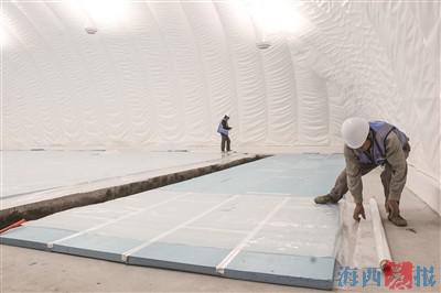 厦门新增滑冰馆,厦门体育中心滑冰馆初具雏形