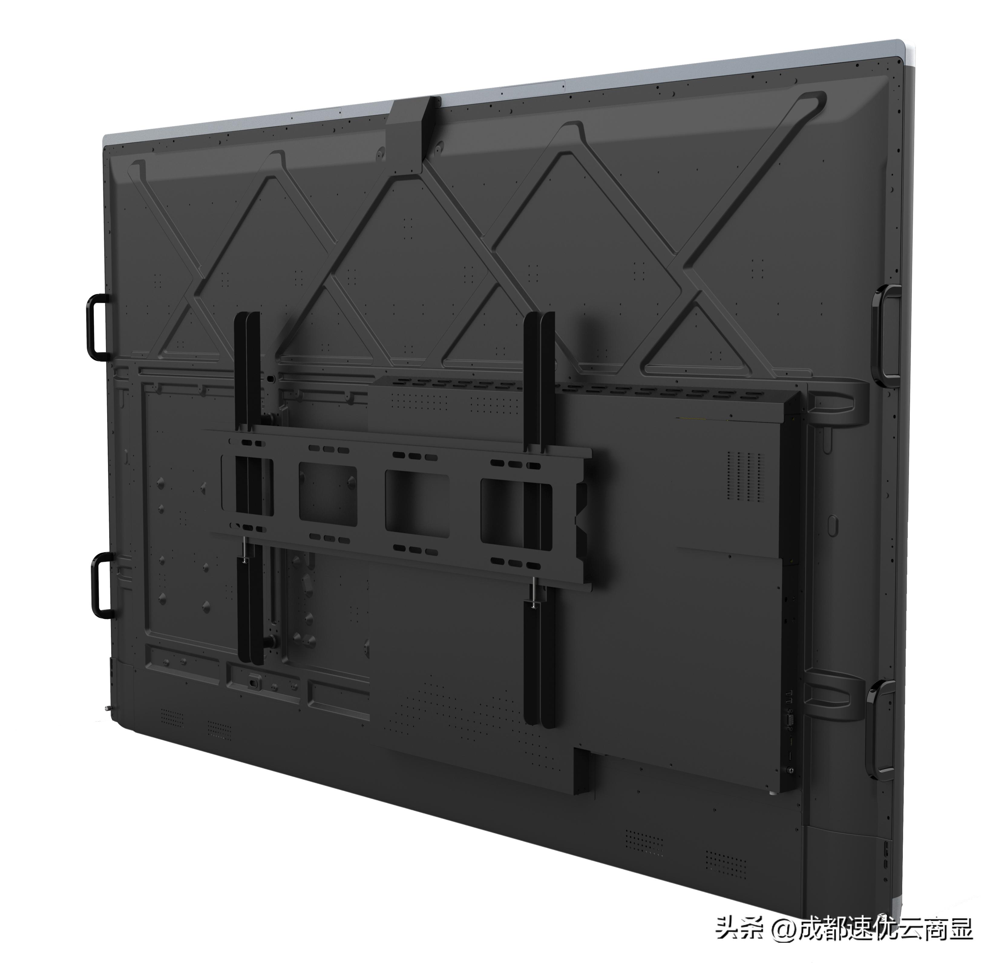 速优云M系列65-98寸智能电子白板六面图和展示效果图